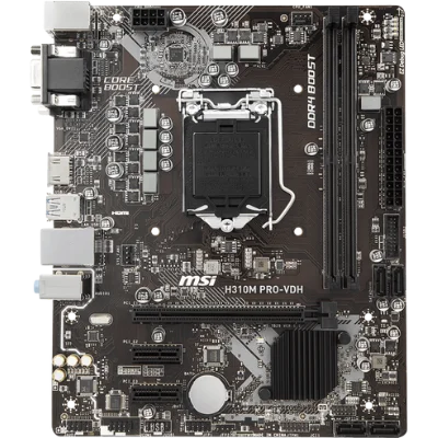 MSI ProSeries Intel Coffee Lake H310 Motherboard for Intel i5 9400f